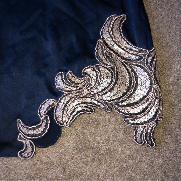 Philip Lim - Lace Slip - Navy - Picture 5 of 7